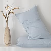 Vista 8 de Juego de funda de edredón Queen de 100% algodón lavado 3 piezas, ropa de cama suave, cómoda y transpirable con toque de lino, 1 funda de edredón y 2