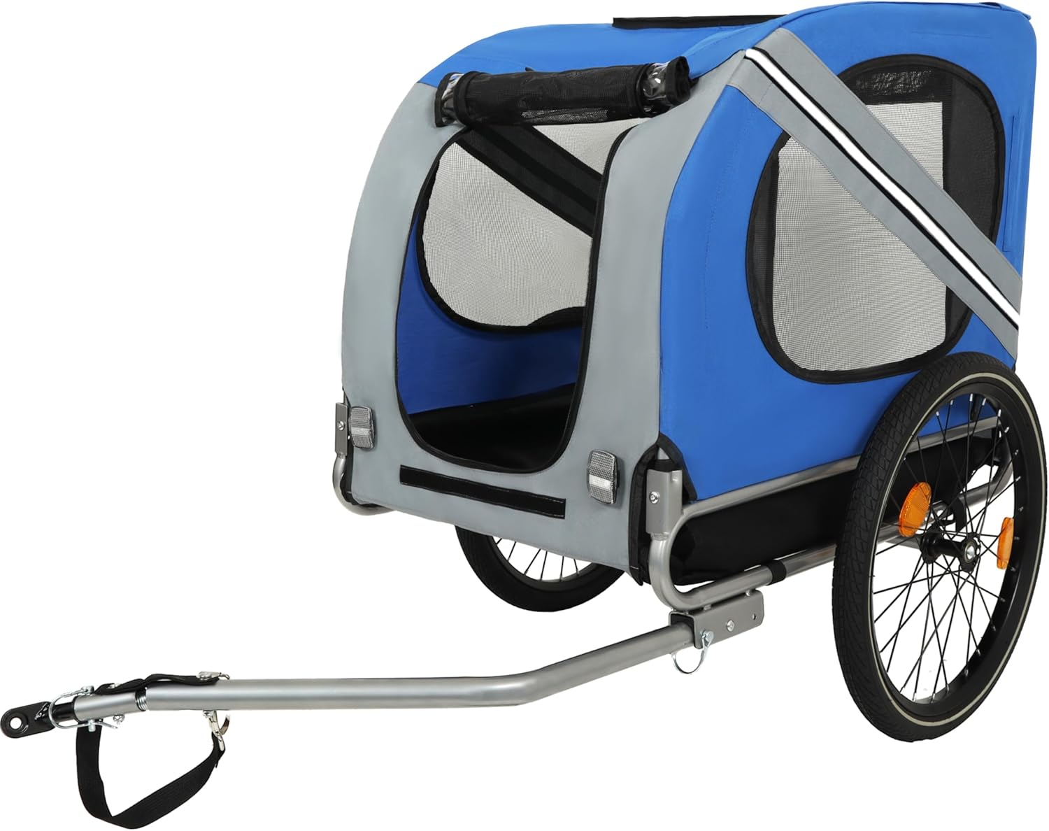 LifeSky Pet Bicycle Trailer for Dogs - All-Terrain Folding Bike Trailer with 66LB Capacity & Durable Steel Frame for Cycling & Outdoor Adventures - Secure Pet Carrier for Camping Jogging & Travel
