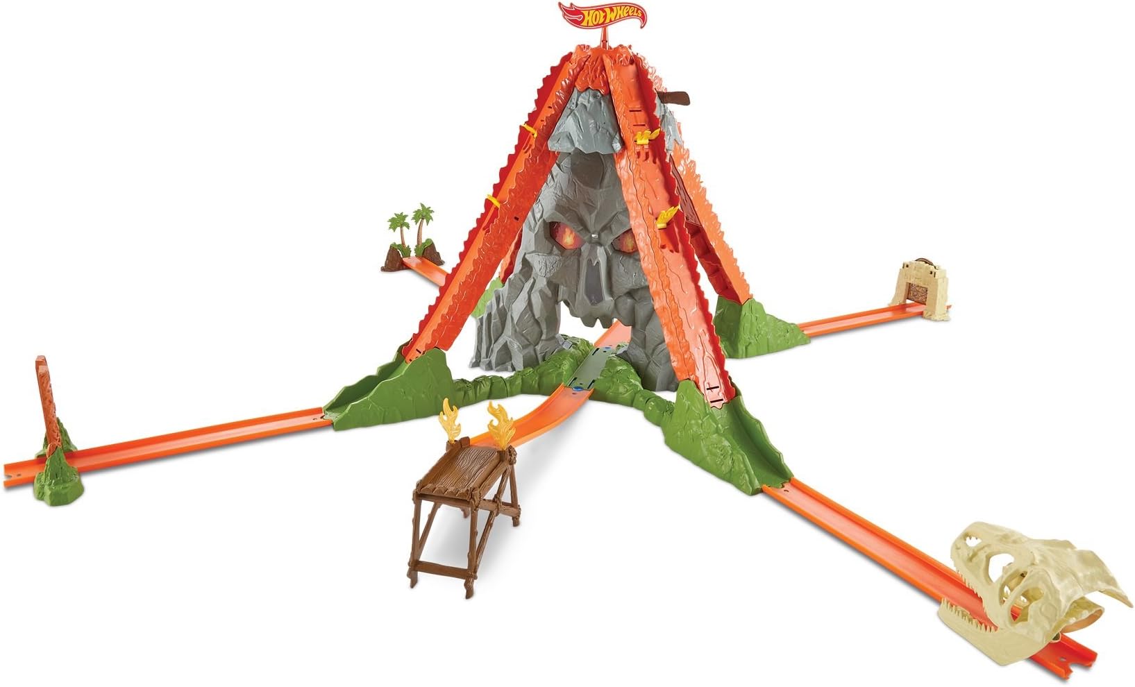 Hot Wheels Track Builder Volcano Blast Track Set