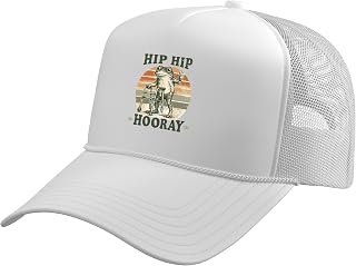 Funny Frog Hip Hip Hooray Hip Replacement Recovery Gifts Trucker Hat with Adjustable Mesh Back