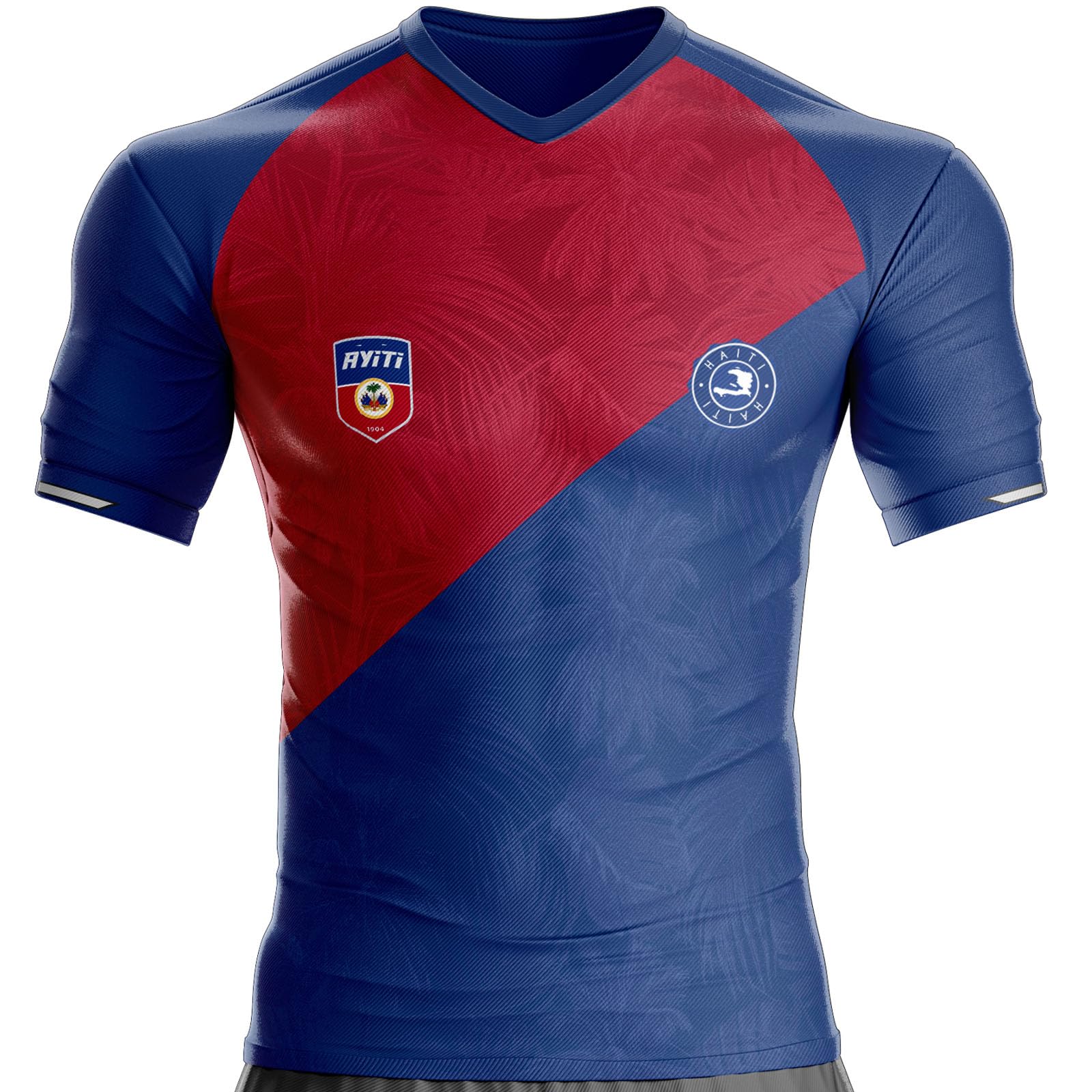 Maillot Haïti Haiti Football HT-842 Drapeau Haïtien Ayiti