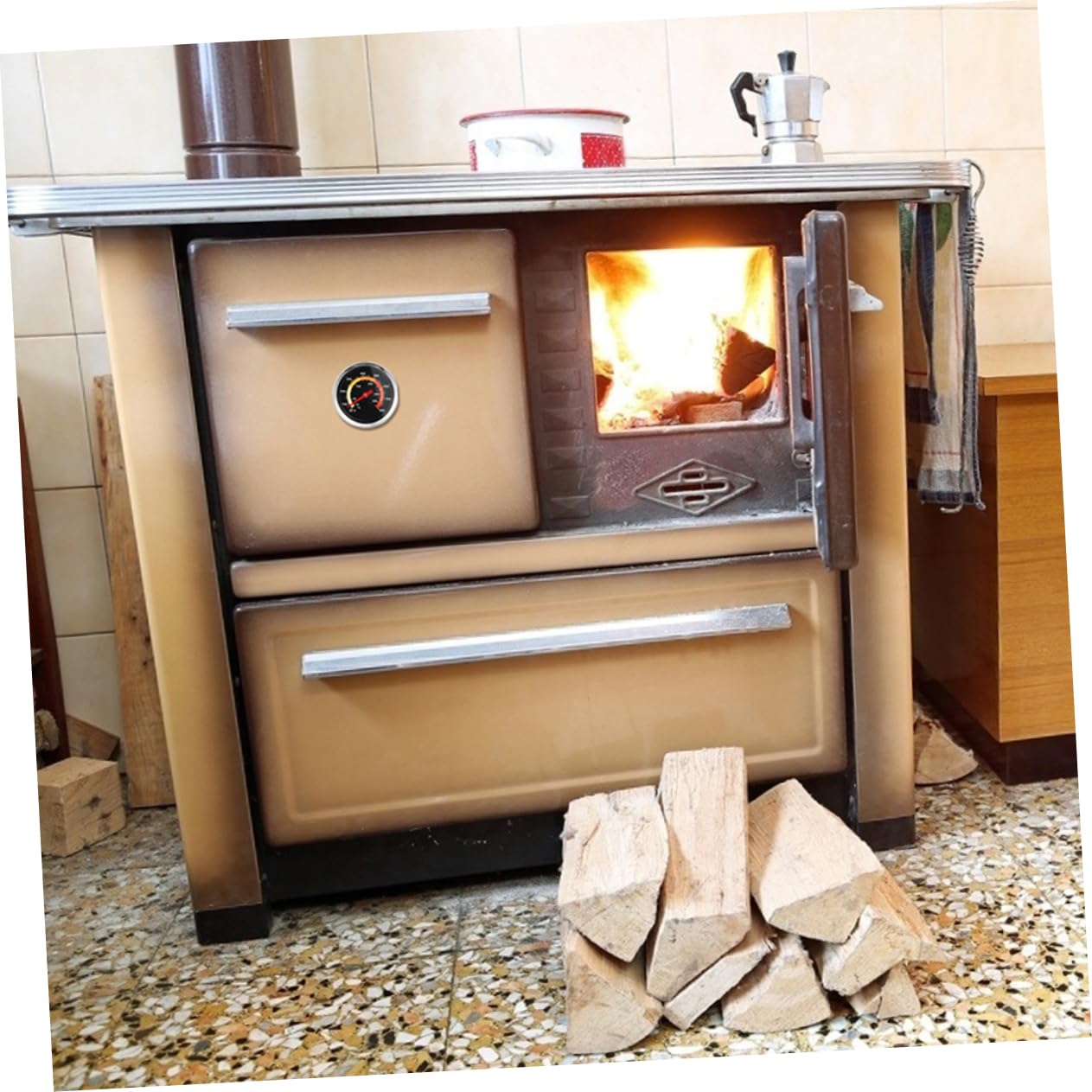 2piezas Termómetros Bimetálicos De Acero Inoxidable Para Horno De Barbacoa Para Cocina De Hotel Uso De Pollo o Pavo