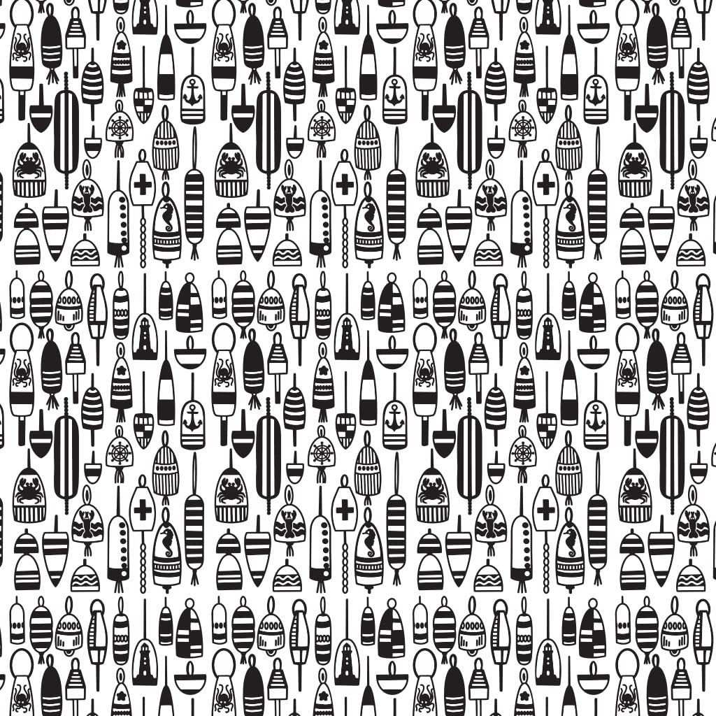 Underglaze Transfers, Ceramic Decals - Buoys (19 x 13 inch)