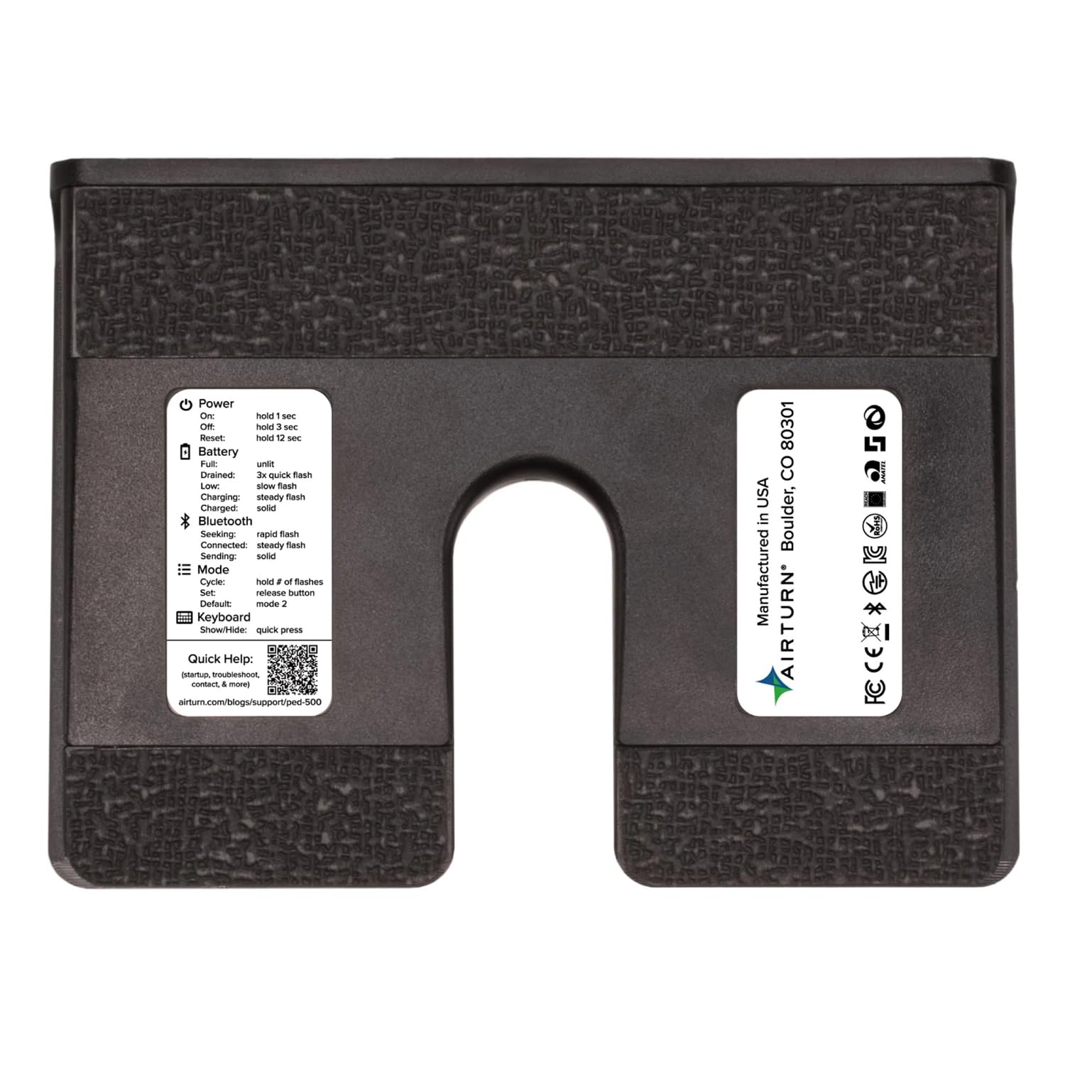 Airturn PED 500 Pédale Bluetooth avec bloc d'alimentation USB Keepdrum