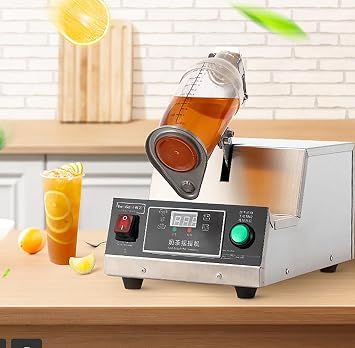 Automatic Cocktail Shaker, 80W Electric Milk Tea Shaker Machine, with Smart Control Panel, 0120s Timing, Can Shake 350-700ML, for Coffee, Juice, Milkshakes, Cocktails