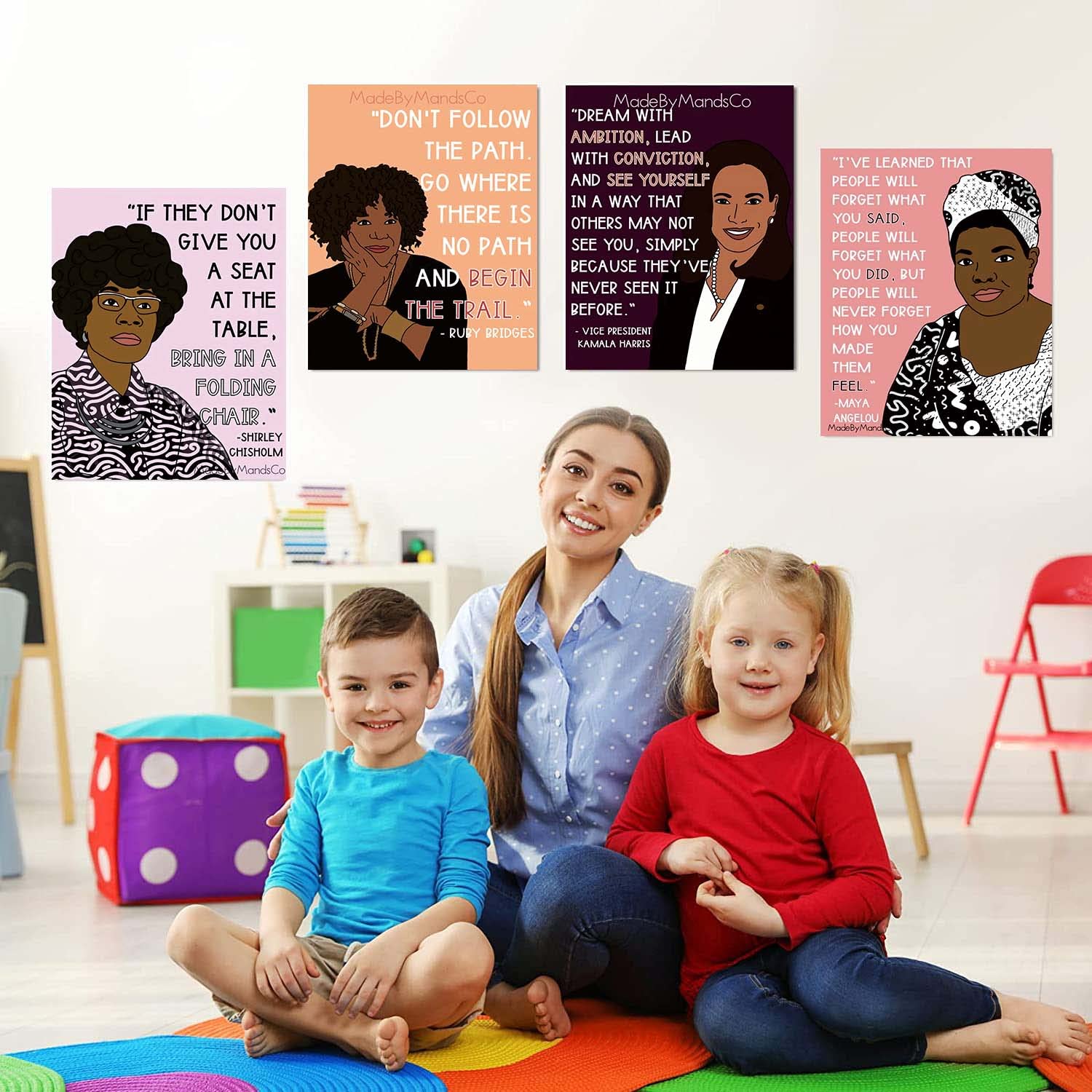 Female Inspirational Wall Print - Feminist Encouragement Quotes Poster Unframed Artwork