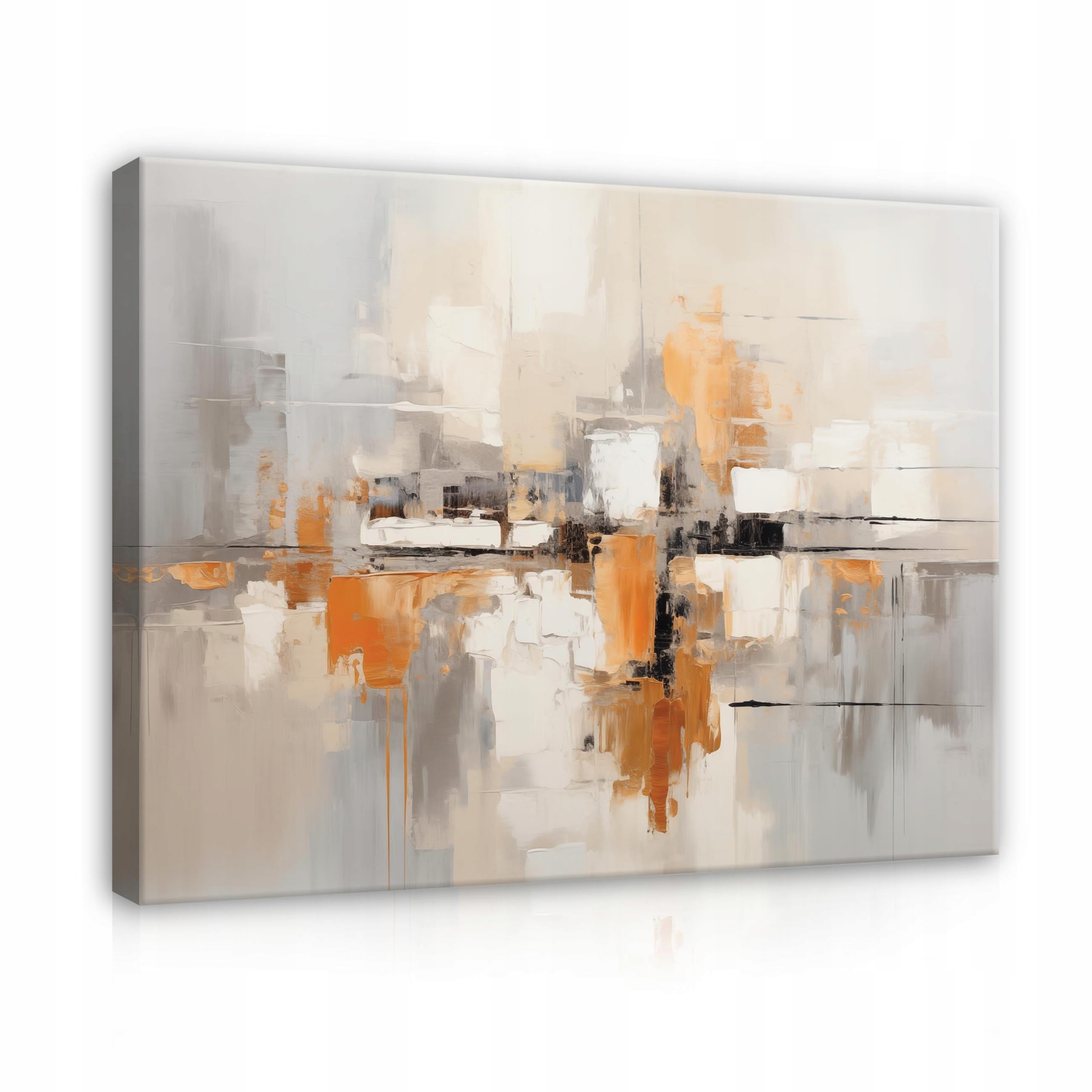 WallArena Cuadros en lienzo Abstracto 120x80 cm | Imagen sobre lienzo, Cuadro de pared XXL grande, Cuadros de pared para salon y dormitorio, Arte geométrico
