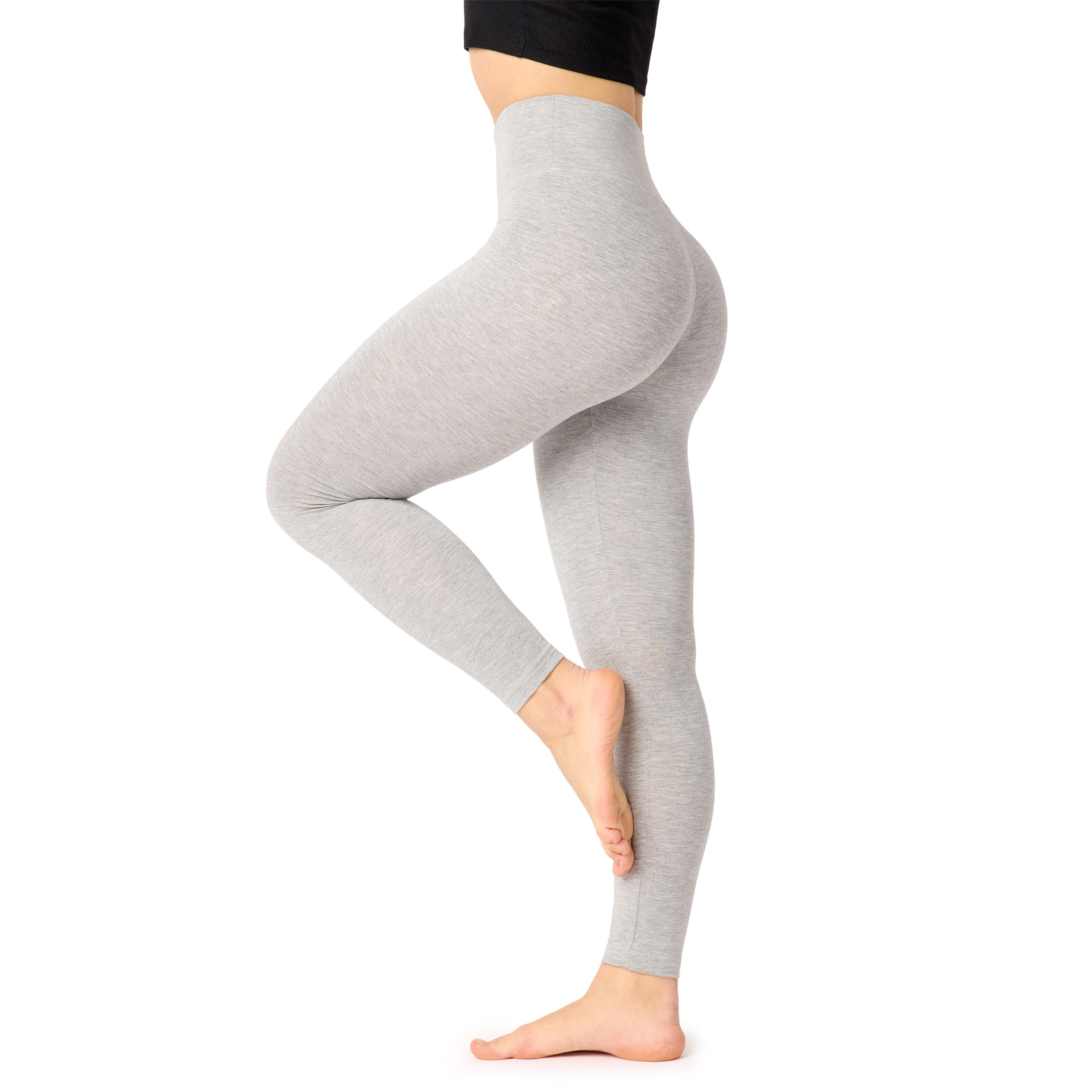 Bellivalini Damen Lange Leggings High Waist Slim aus Viskose für Sport Yoga Gym BLV50-292