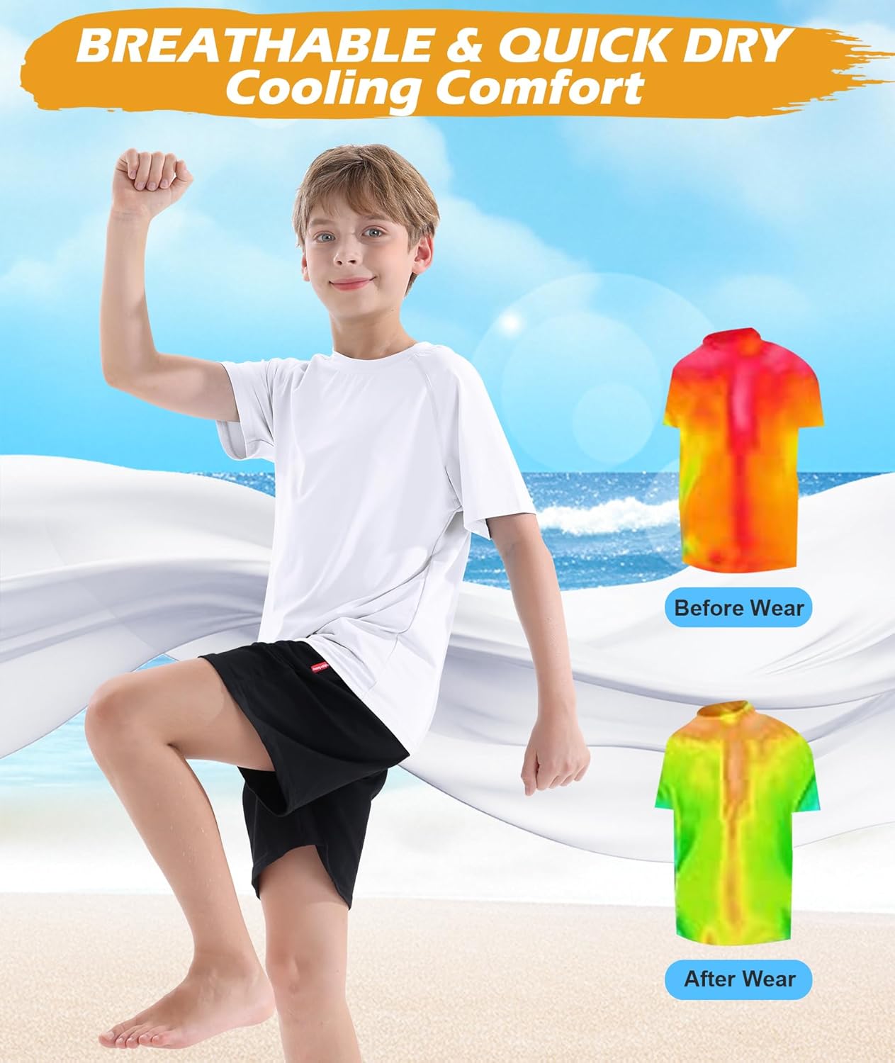 Camisa de natação infantil FPS 50+ Rash Guard manga curta pacote com 3 camisetas juvenis proteção solar UV FPS pesca aquática 5-18 anos em promoção! Veja a oferta e mais achadinhos de Moda praia infantil 3 Hoje é o melhor dia para comprar Camisa de natação infantil FPS 50+ Rash Guard manga curta pacote com 3 camisetas juvenis proteção solar UV FPS pesca aquática 5-18 anos com aquele preço maroto! Promoção! Aproveite a oferta! 3