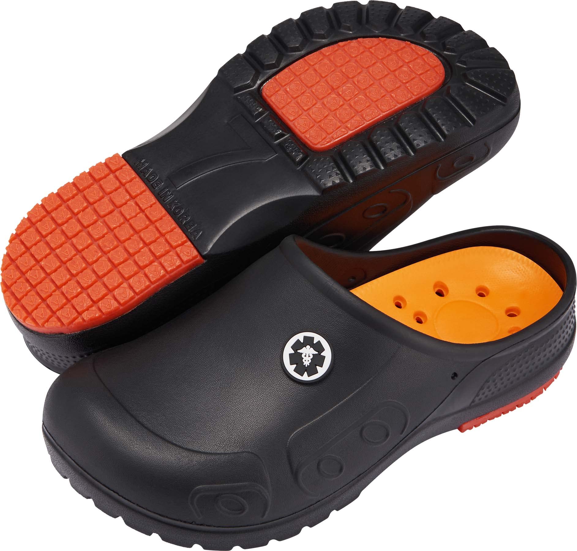 YUNGPRIME Men's and Women's Slip-Resistant Shoes Garden Clogs -Nurse -Chef Shoes Black