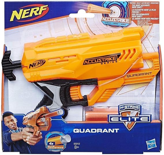 Hasbro E0012EU4 - N-Strike Elite AccuStrike Quadrant Compact Single Shot Toy Blaster