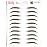 Brows by Bossy Studio & Co Temporary Eyebrow Tattoos Waterproof Eyebrow Stickers, False Tattoos Hair Like Peel Off Instant Transfer Brow natural brown