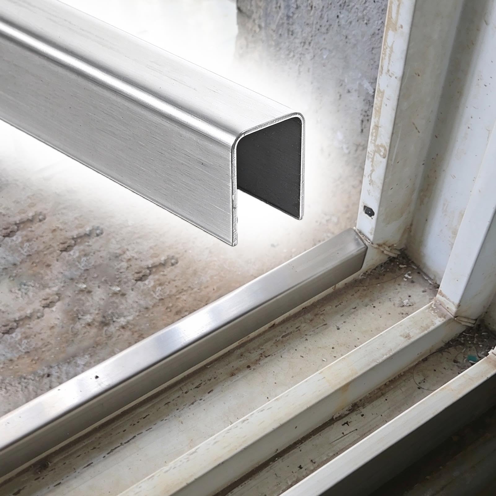 Schiene für Schiebefenster Edelstahl zur Reparatur von Schiebefenster