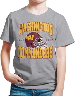 Junk Food NFL - Washington Commanders Team Helmet Kids SS T-Shirt Grey