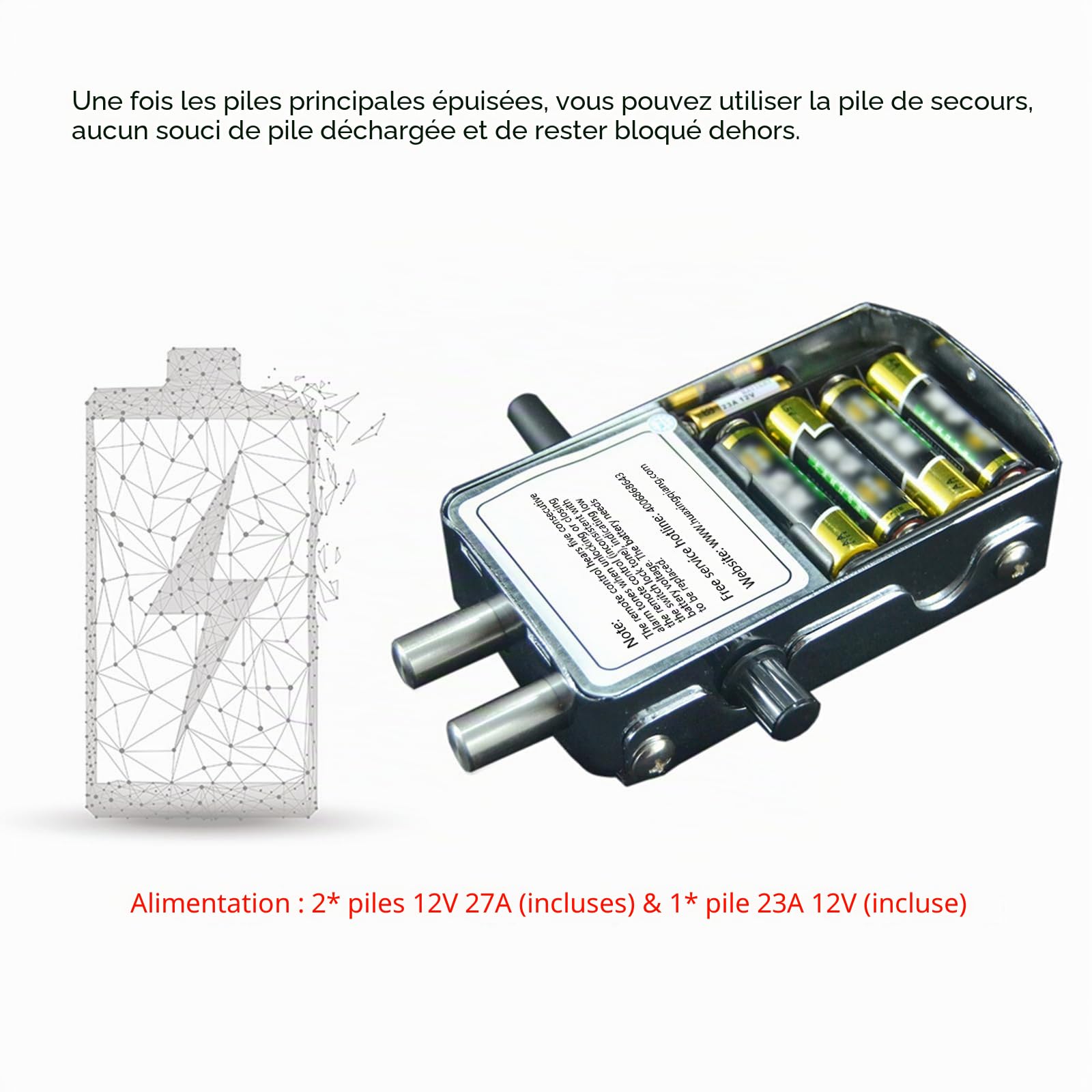 Serrure de porte électronique sans fil avec télécommande, serrure de porte intelligente