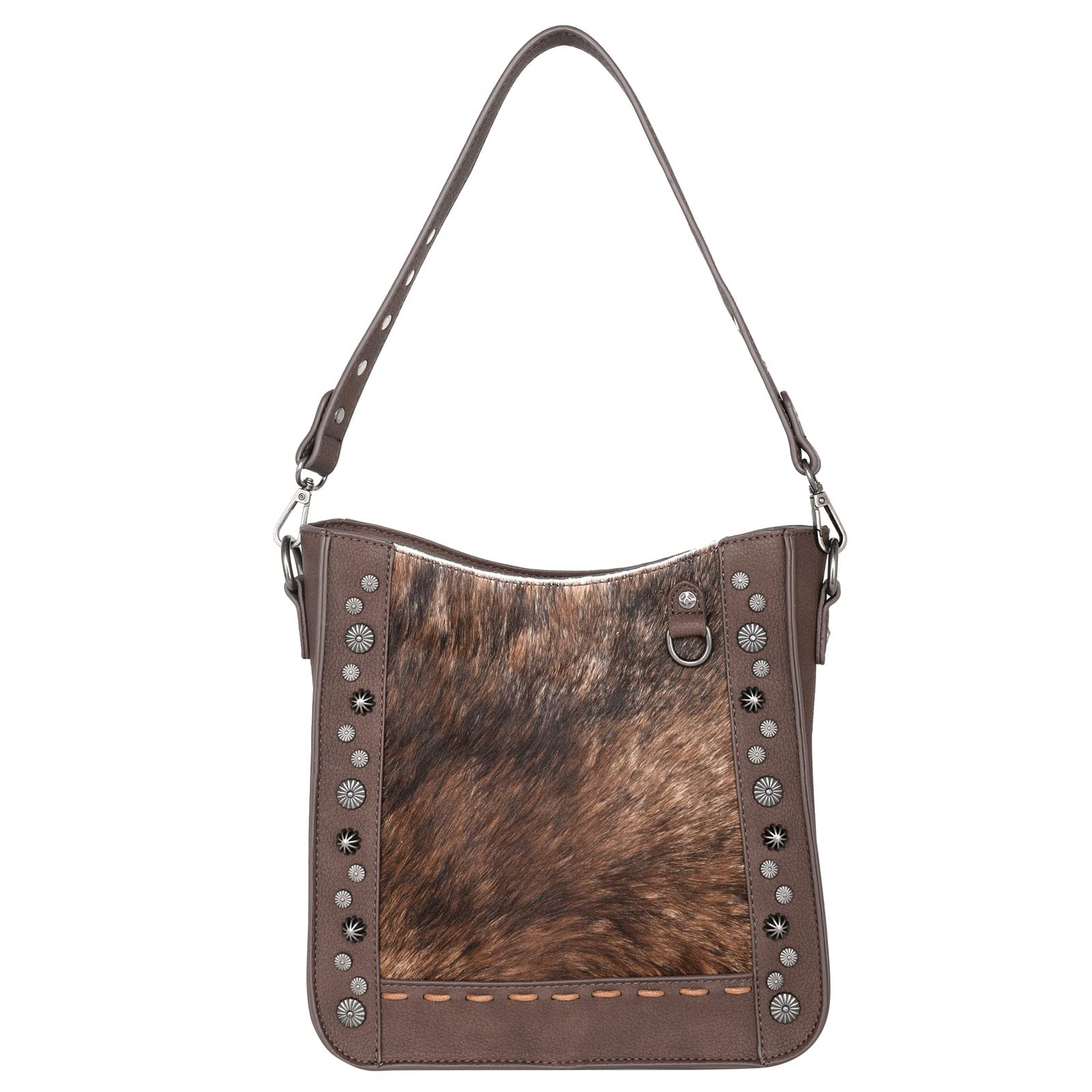 Trinity Ranch Western Tote Bag for Women Genuine Cowhide Large Shoulder Bag and Handbag for Women with Wallet