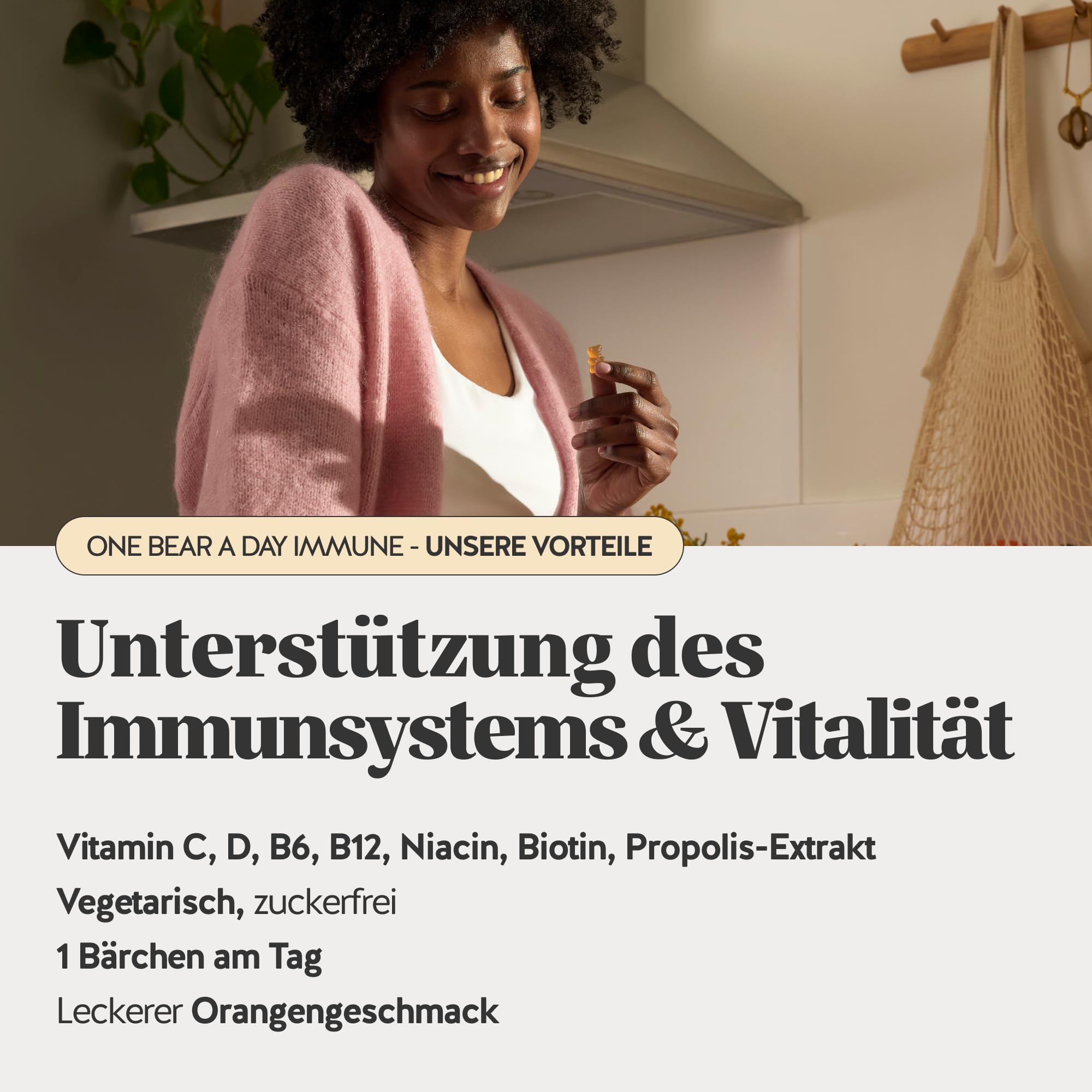 Bears with Benefits - PAck Trio Wohlbefinden Haare & Immunität - 3x30 Stück | Gummibärchen 10 000µg Biotin, Multivitamine Komplex & Vitamin D3 K2 - Zuckerfrei