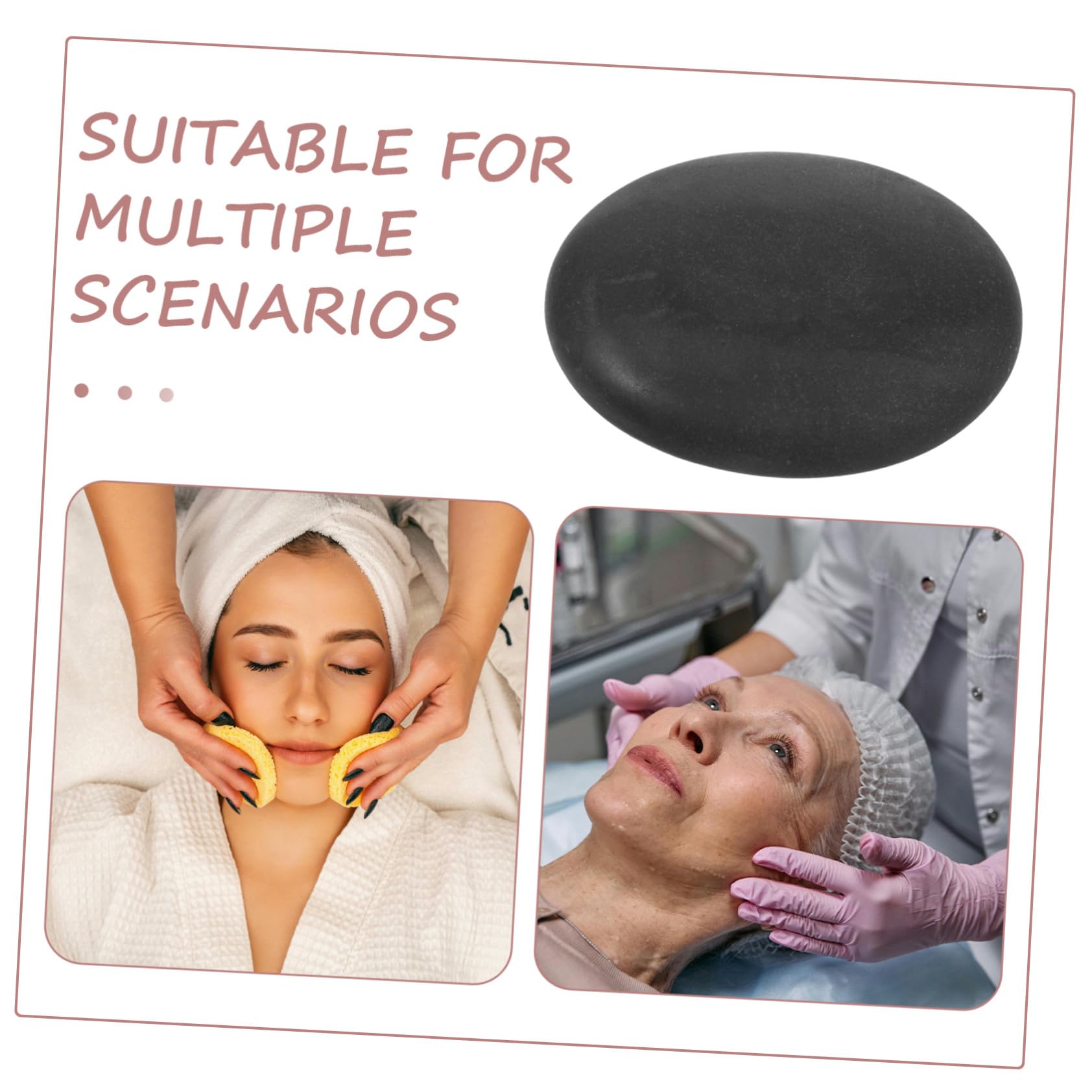 Beavorty 4stücke Massagestein-set Aus Basalt Mit Wärmespeicherfunktion Für Fußmassage Und Spa-anwendungen Inklusive Hot Stones Für Körperpflege Und Entspannung