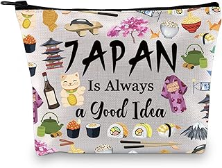 Japan Surprise Trip Gift Japan Vacation Gift Japan Travel Gift Japan is Always a Good Idea Travel Zipper Makeup Bag for Japanese Culture Lovers (Good Idea Japan CA)