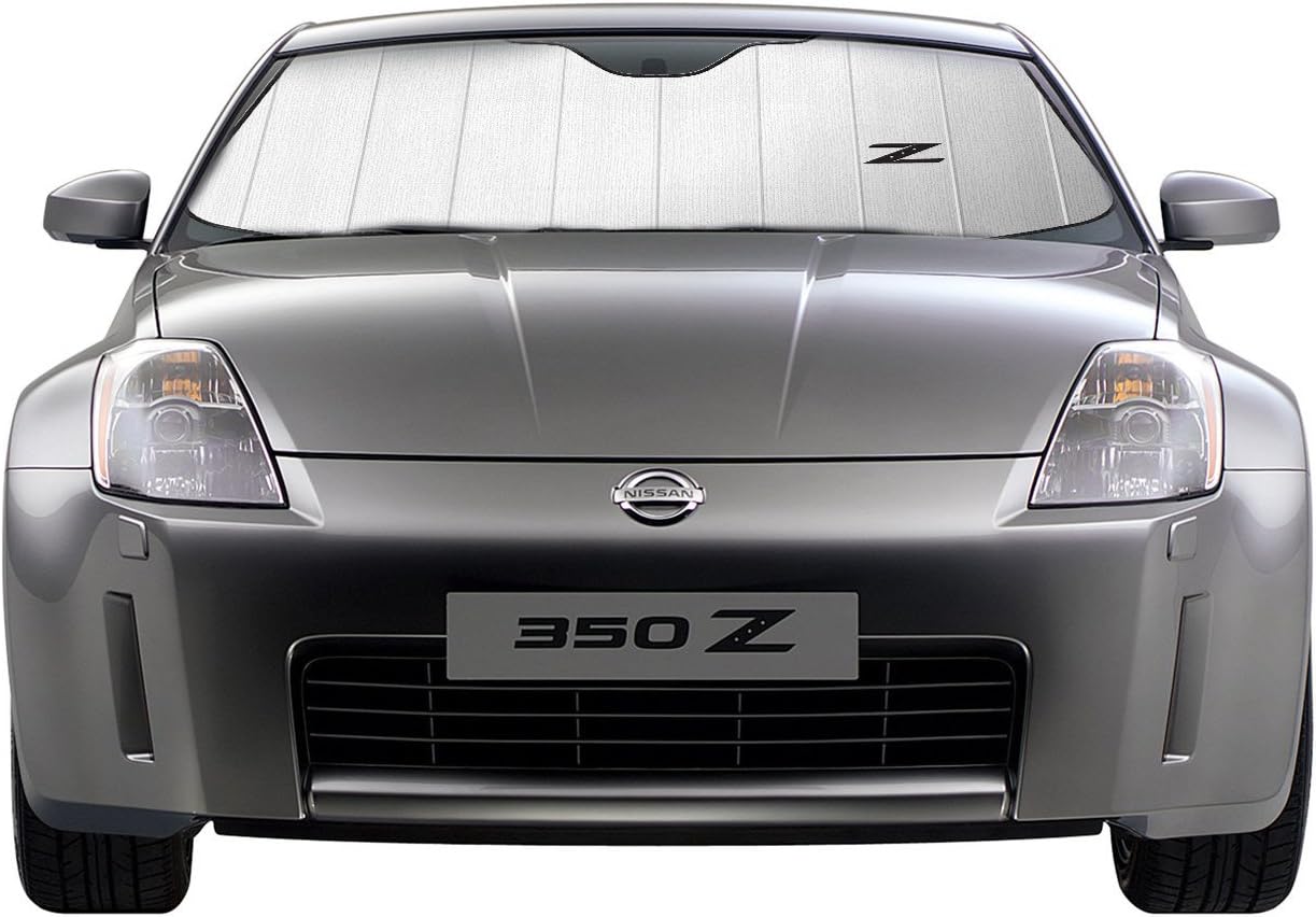 iPick Image for Nissan 350Z Z Logo Universal Fit Enforced Stand-Up Auto Windshield Sun Shade at Standard Size 54"x 27.5"