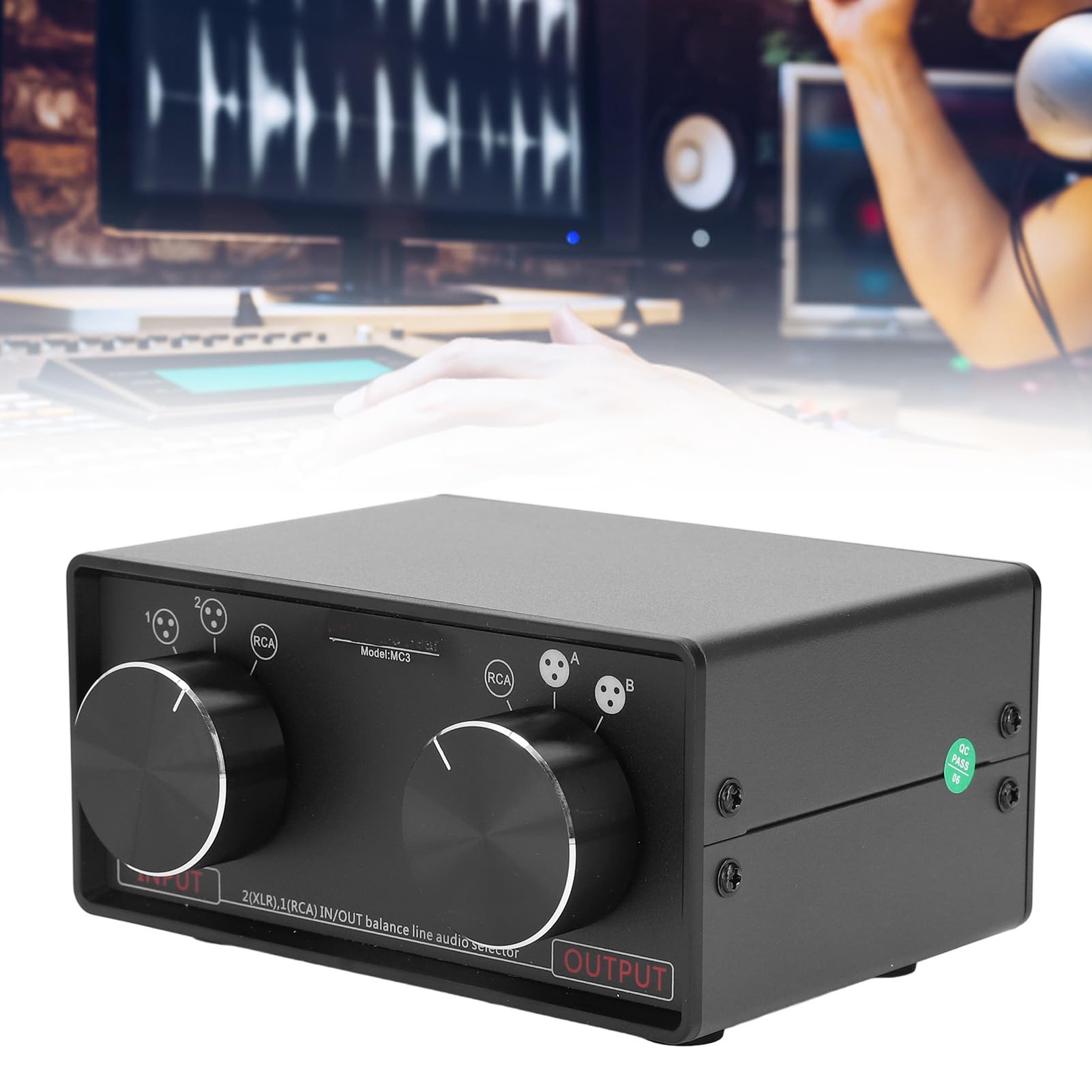 Convertidor Estéreo Pasivo XLR 3 en 3 Salidas para una Conmutación