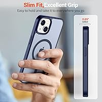 Vista 71 de SUPFINE - Funda magnética para iPhone 13 Pro Max (compatible con MagSafe), (protección contra caídas de grado militar de 10 pies), delgada, Negro