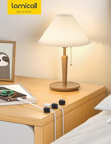 Miniatura 7 de Lamicall - Paquete de 8 clips magnéticos para organizar cables de carga de teléfono, soporte magnético fuerte para escritorio, mesita de noche,