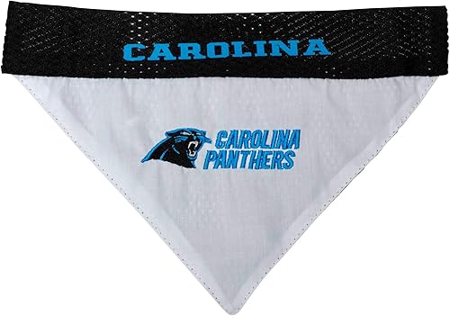Vista 64 de Bandana reversible de la NFL para perros y gatos. Bufanda, bandana del equipo de malla y bordado superior. Cumpleaños de perros, juegos de fútbol