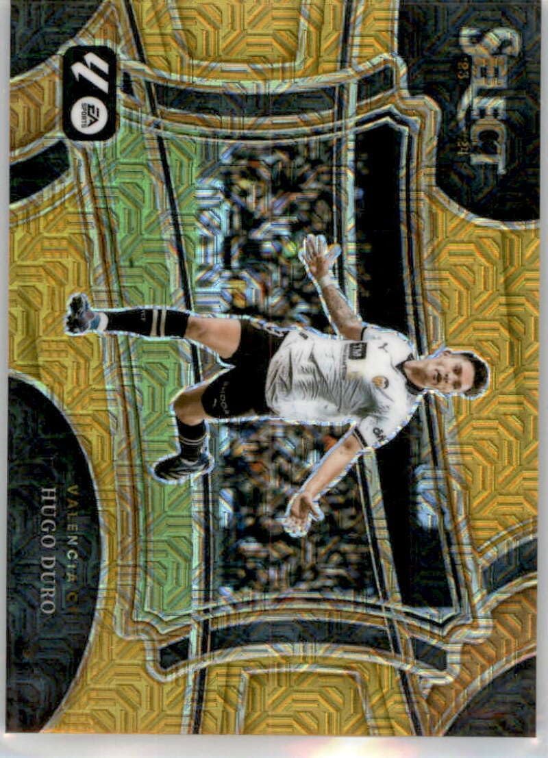 2023-24 Panini La Liga Select Gold Mojo #249 Hugo Duro SER/10 Valencia CF Field Level Official Spanish League Soccer Card in Raw (NM or Better) Condition