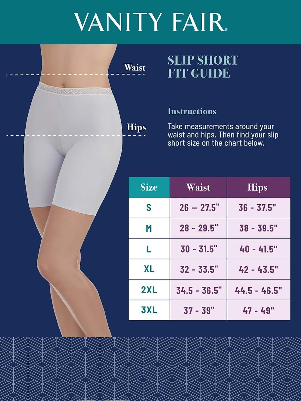 Vanity Fair Women's Lightweight Smoothing Seamless Slip Short (S-3XL) at  Women’s Clothing store