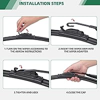 Vista 2 de 3 limpiaparabrisas de fábrica para Jeep Cherokee 2014-2021, repuesto de equipo original para limpiaparabrisas delantero de 26 + 18 pulgadas