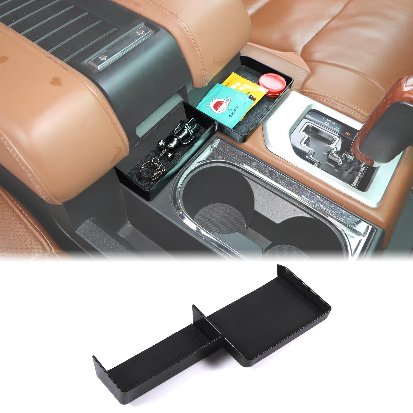 Aunginsy Car Central Control Storage Box Compatible with Toyota Tundra 2014-2021 Truck Center Console Front Armrest Storage Box Multifunctional