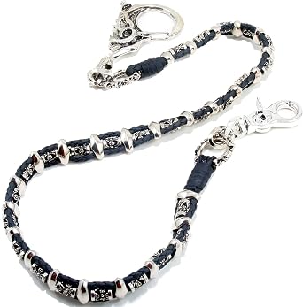 Double K Big Skull Biker Key Jean Wallet Chain 28.1"/7.8oz Black NCS50