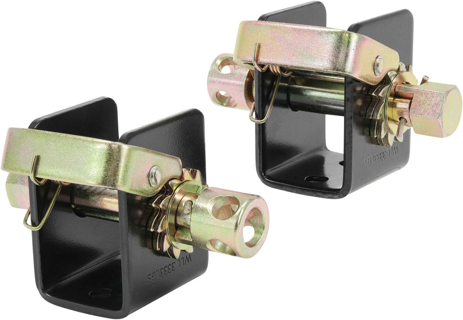 Mytee Products Lashing Winch 2 Inches (1 Left, 1 Right) Bolt On Weld On Track Tie Down Tow Dolly Strap Truck Flat