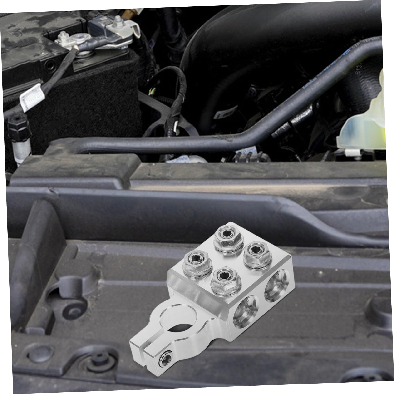 VALICLUD Interrupteur de Déconnexion de Batterie et Prévention des Risques Électriques Performance Fiable en Alliage D'aluminium Argenté pour Voiture
