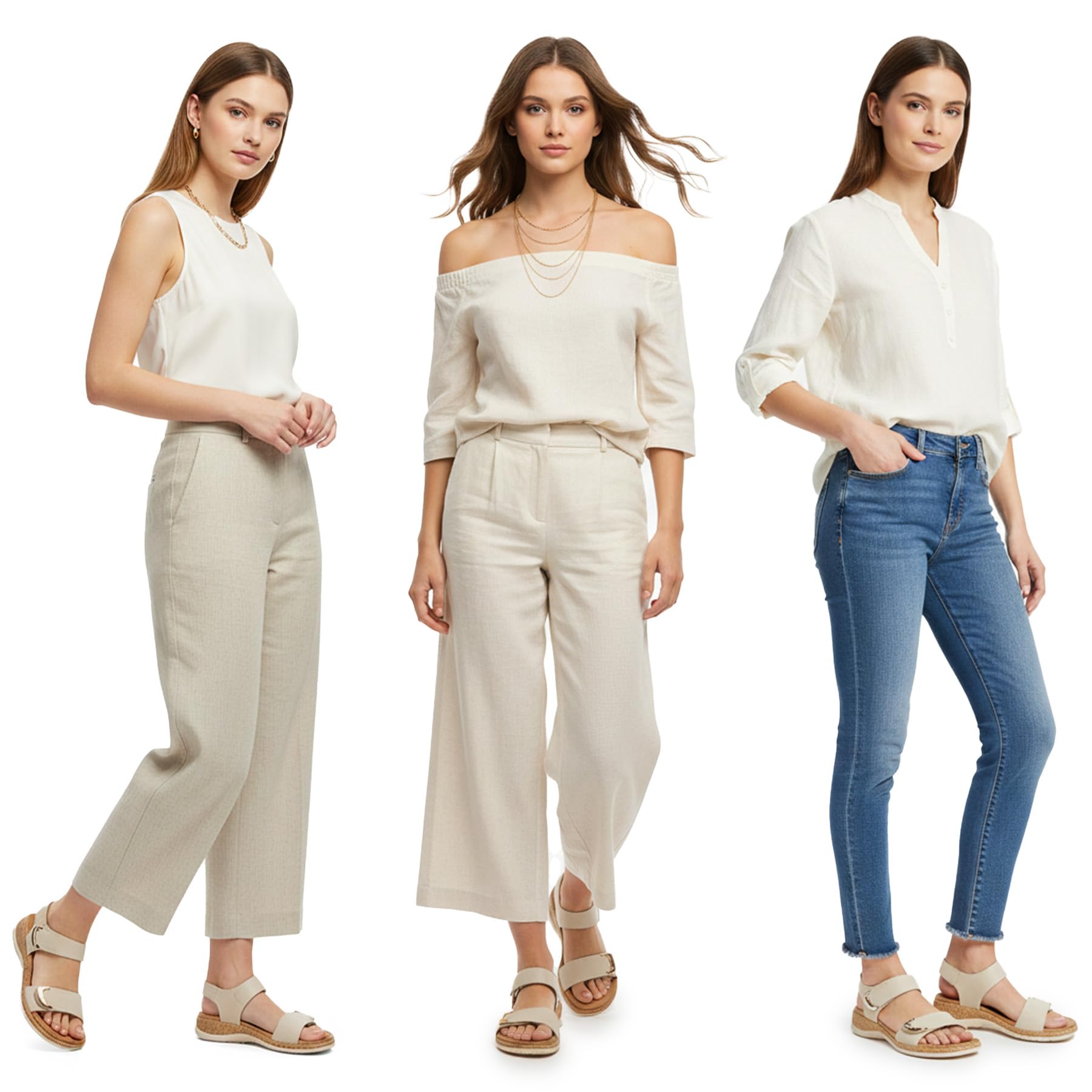 Littleplum Sandales Femme Été Confortable Casual Plats Plage Claquettes