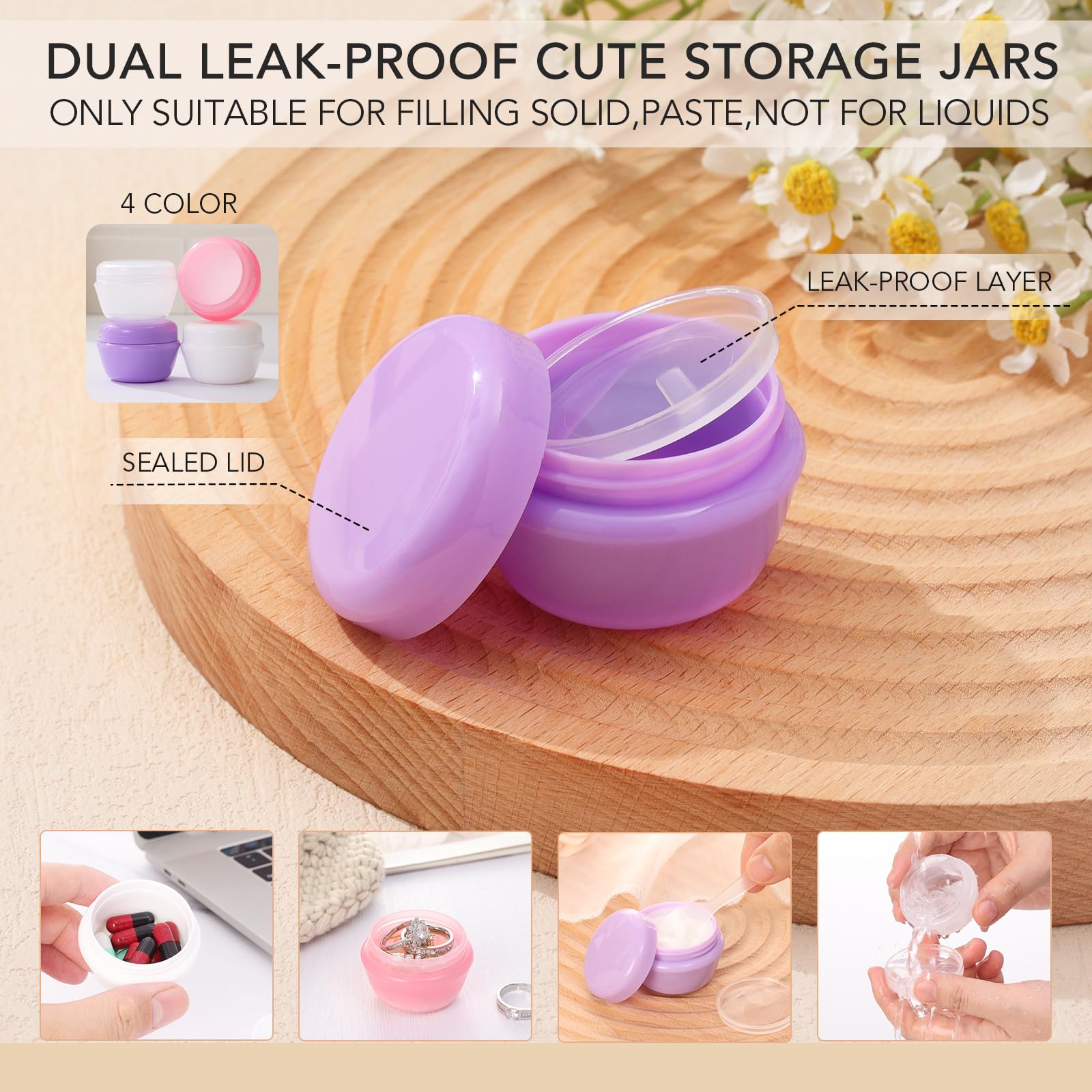 Muslish 21 Pack Travel Bottles for Toiletries, Leak-Proof TSA Compliant Silicone Travel Size Containers for Shampoo and Conditioner, BPA Free with Toiletry Bag (Cream)