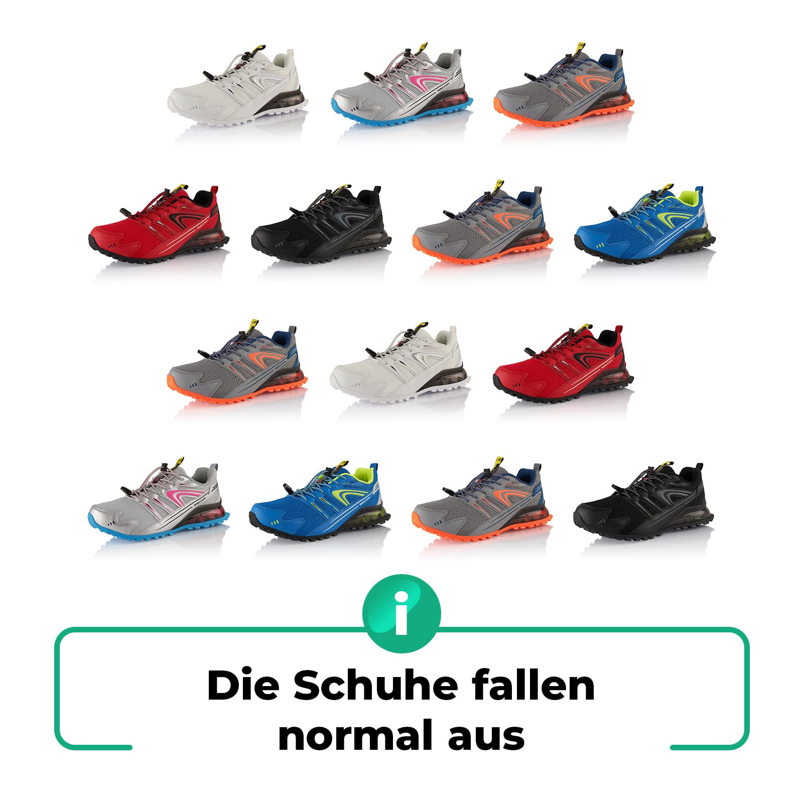 Fusskleidung® Damen Herren Wanderschuhe Trail Running Trekkingschuhe