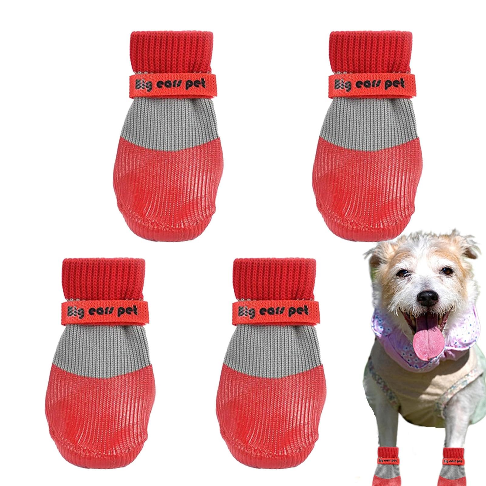 Dog Boots for Injured Paws | Waterproof Dog Shoes | non-slip Dog Foot Cover | Paw Protectors Dog Shoes for pets going out, outdoor walking, indoor sports