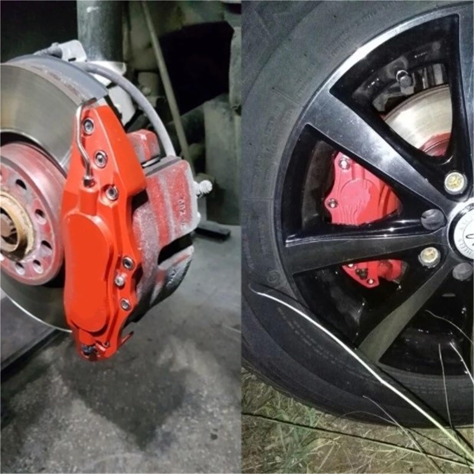 Osłona Zacisku Hamulca 2 szt. metalowych aluminiowych osłon zacisków hamulcowych samochodowych w rozmiarze S/M/L, pasujących do Mazdy CX-4, CX-5, CX-8, ATENZA MX-5(2Pcs M size Gold)