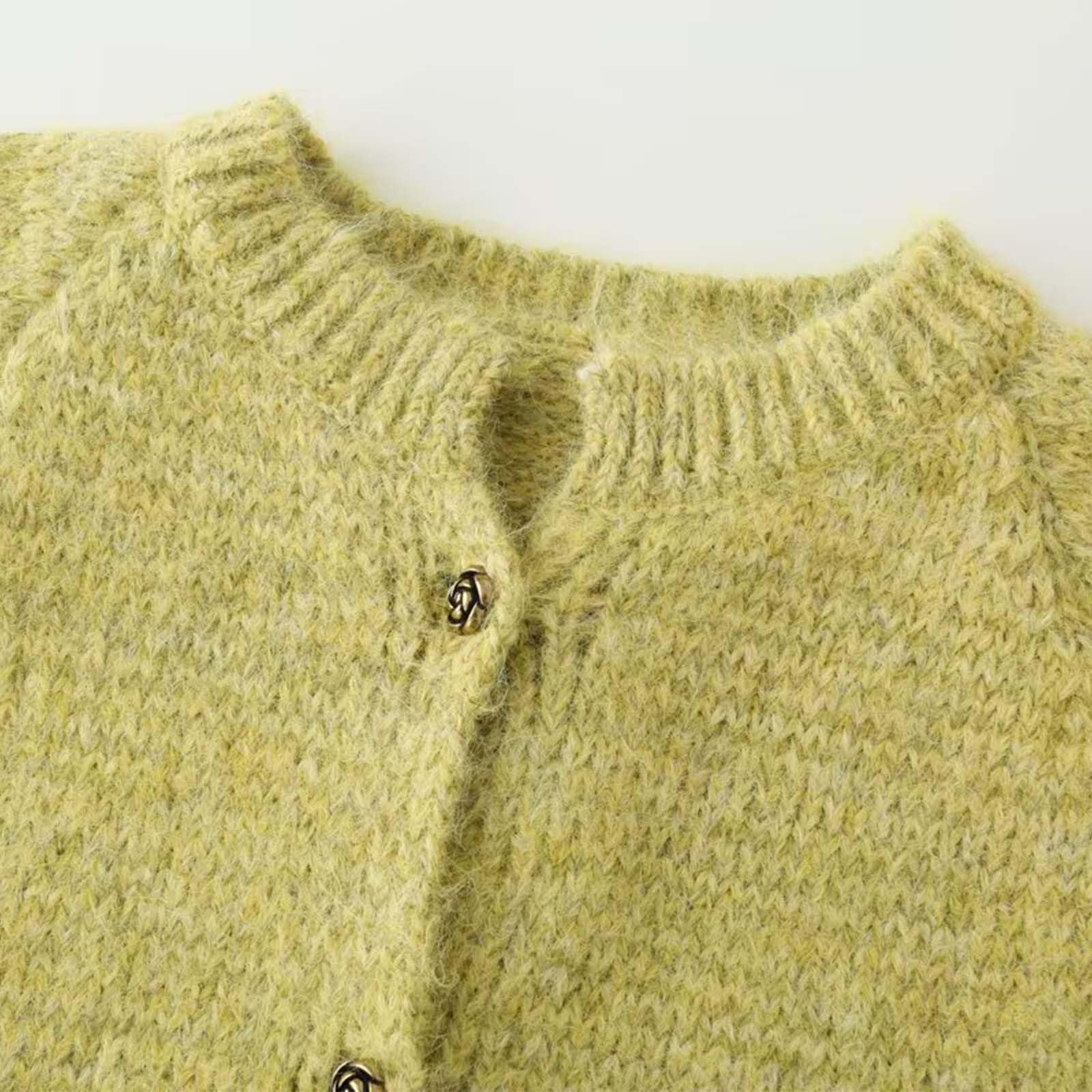 Cardigan Femme Court, Gilet Femme Cachemire,Tenue RéTro DéContractéE pour Femme : Gilet Cardigan à Fleurs