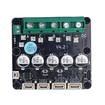 WALFRONT ODESC V4.2 Motor Controller, Brushless Servo Motor Controller for Versatile Control Modes, Multiple Communication Interfaces, Overcurrent Heat Dissipation