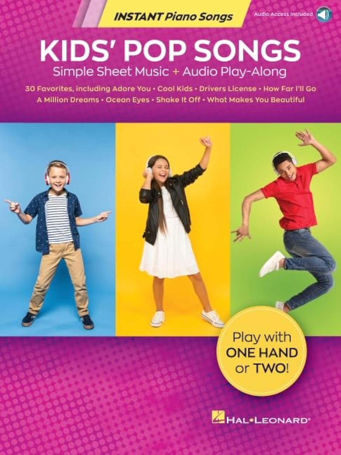 Kids' Pop Songs - Instant Piano Songs. Simple Sheet Music + Audio Play-Along
