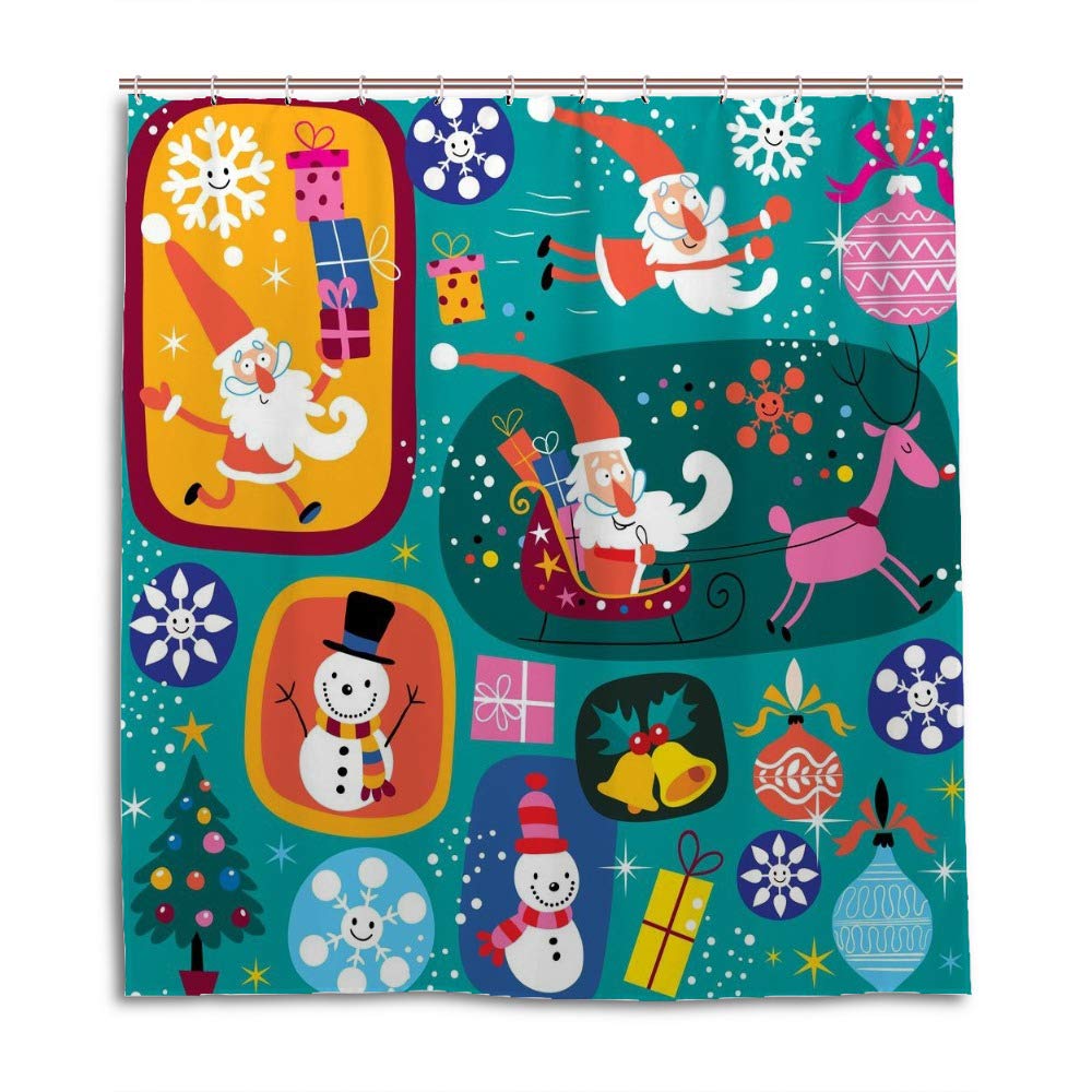 Rideau de douche polyester CHEHONG imperméable 66x72Inch imprimé