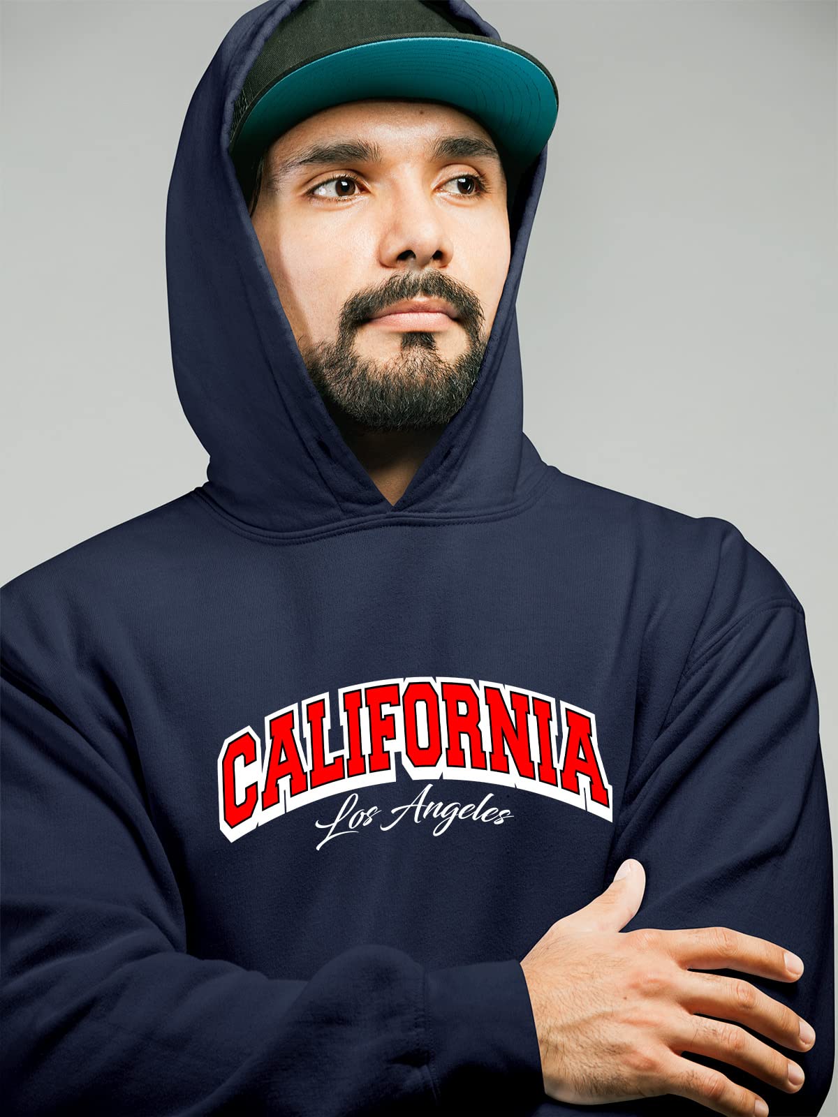 OM3® Los Angeles bluza z kapturem | męska | Kalifornia California L.A.Cali College Style II | sweter z kapturem S - 4XL
