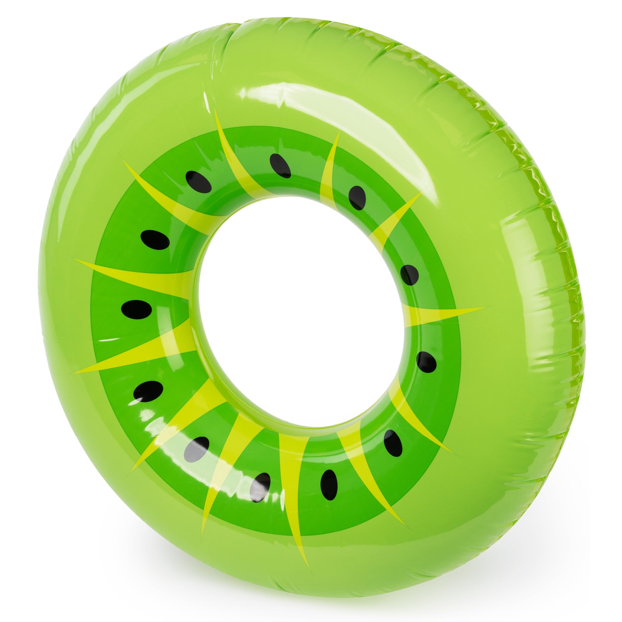 SPLASH! Inflatable Swimming Ring 90cm - Durable PVC Inflatable Ring Pool Float, Supports up to 80kg - Pool Inflatables for Adults and Kids - Certified Safe, Easy to Deflate Inflate - Kiwi