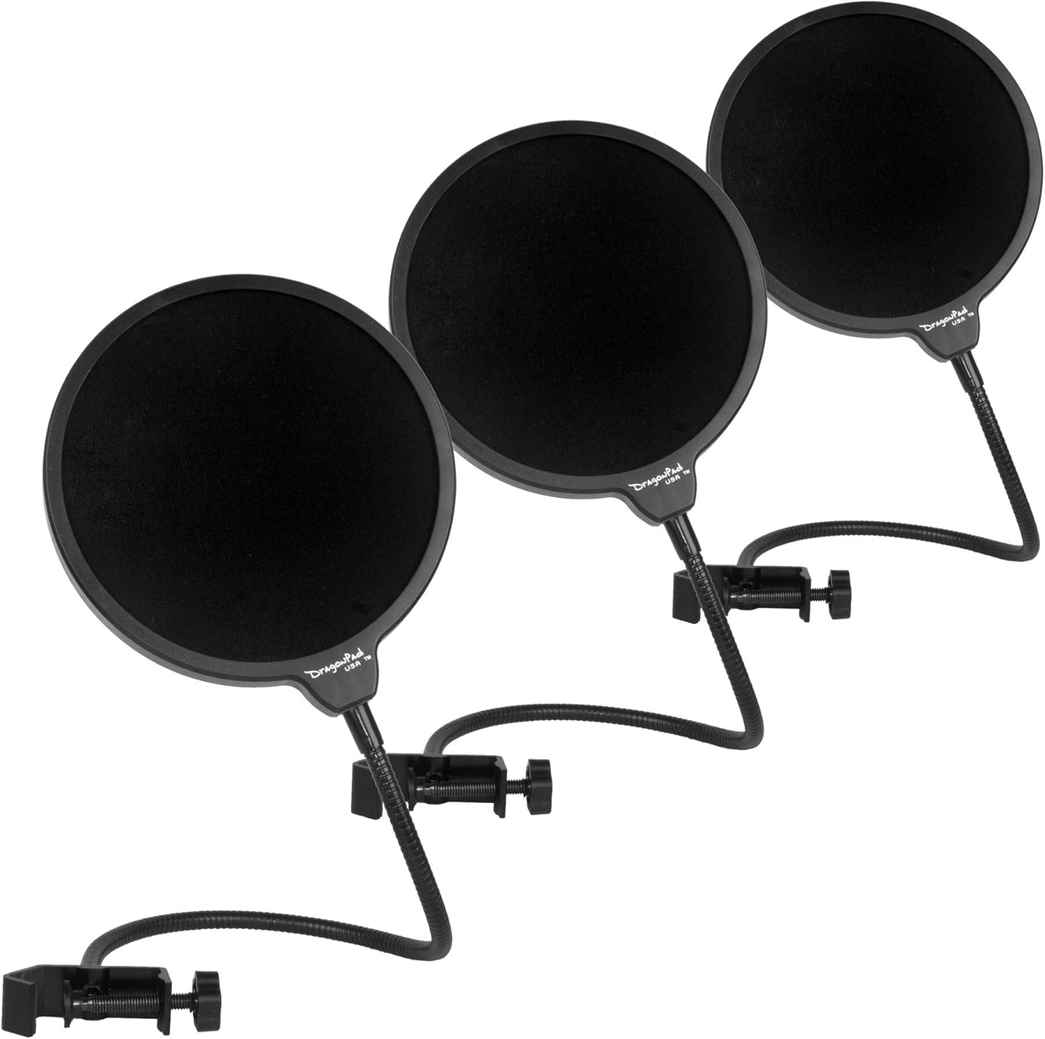 Dragonpad USA 6" Microphone Studio Pop Filter with Clamp