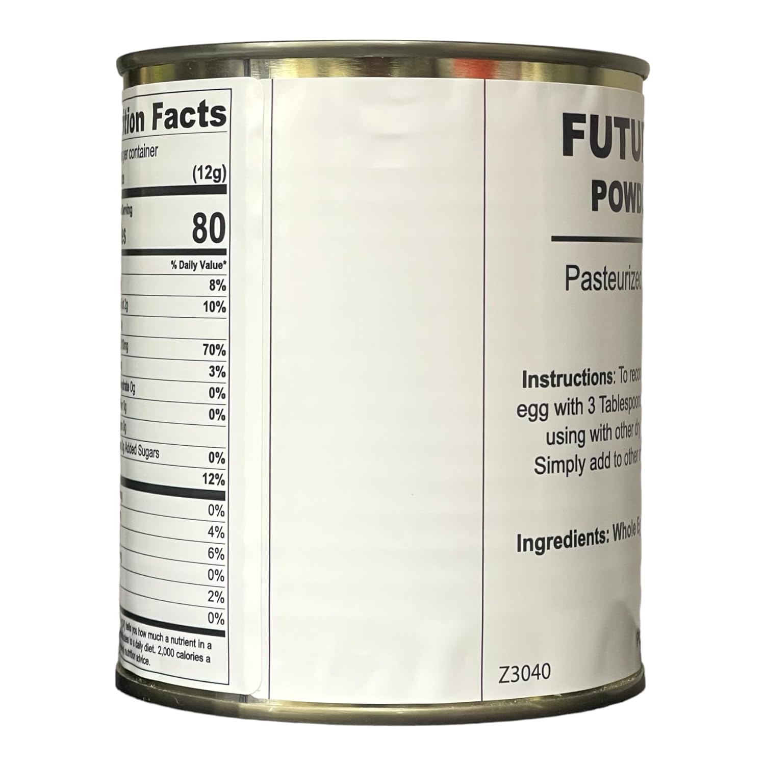 Future Essentials Canned Powdered Eggs (Full Case (12-Pack))