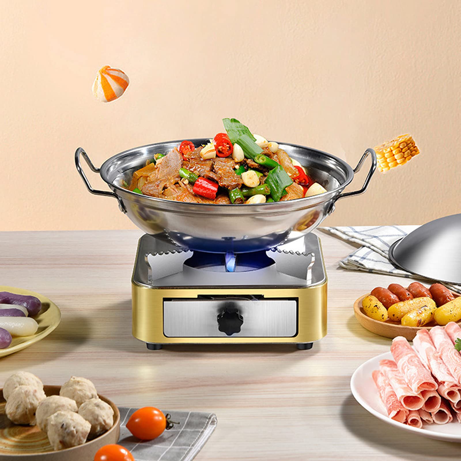 Camping Hot Pot Alcohol Stove, Spirit Cooker With Pot, Camping Stoves ...