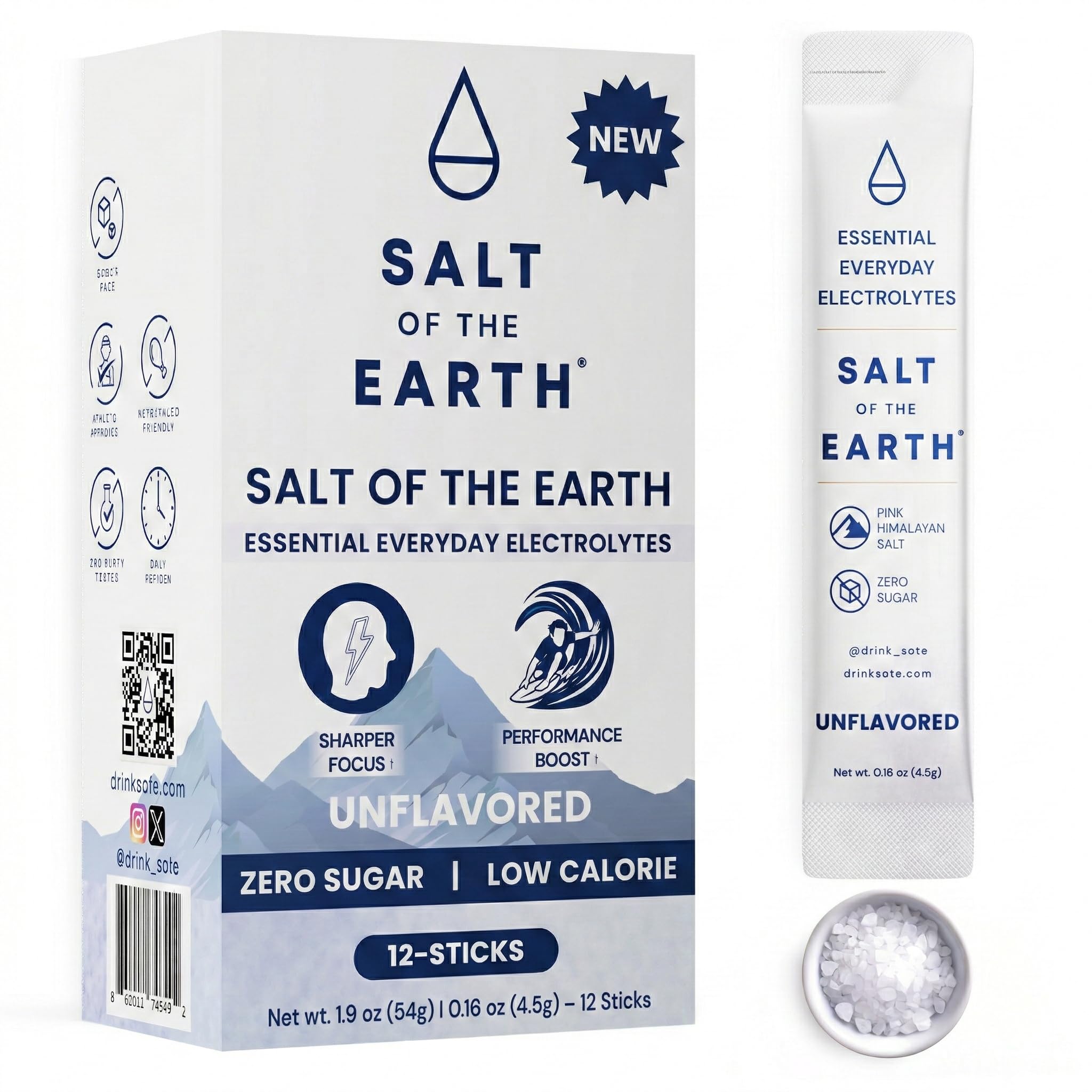 Amazon.com: Salt of the Earth Premium Zero-Sugar Electrolyte